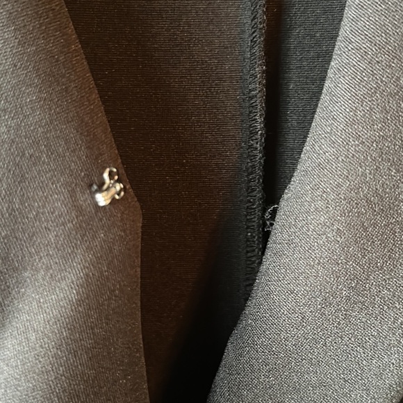 H by Halston Black Tuxedo Style Jumpsuit Size Small - Picture 4 of 16